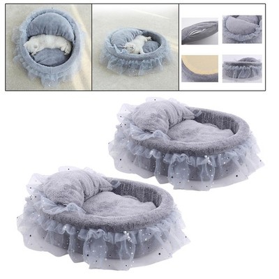 Niedliche Prinzessin Katzen Betten für Indoor Katzen kleine Hunde Bett Welpen Nistbett Anti