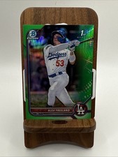 2022 Bowman Draft Chrome Alex Freeland #BDC-194 Green Refractor /99 RC Dodgers
