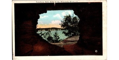 Luncheon Hall Wisconsin Dells Postcard c1910 E C Kropp Bennett Studio Unused
