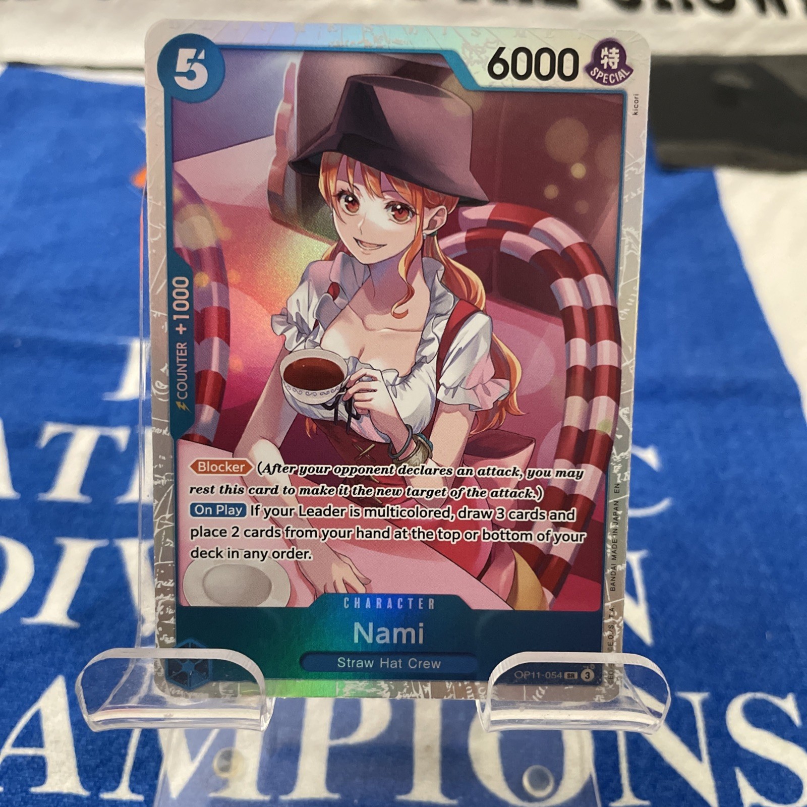 Nami OP11-054 A Fist of Divine Speed ONE PIECE TCG English NM SR Foil