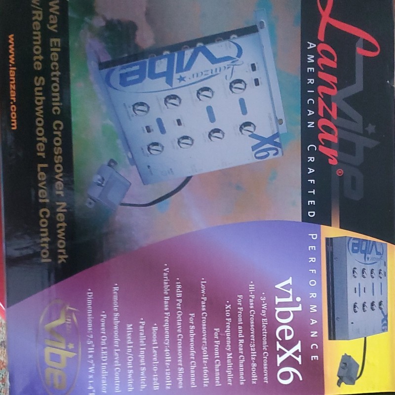 Lanzar VibeX6 3-Way Electronic Crossover Remote Subwoofer Level Control