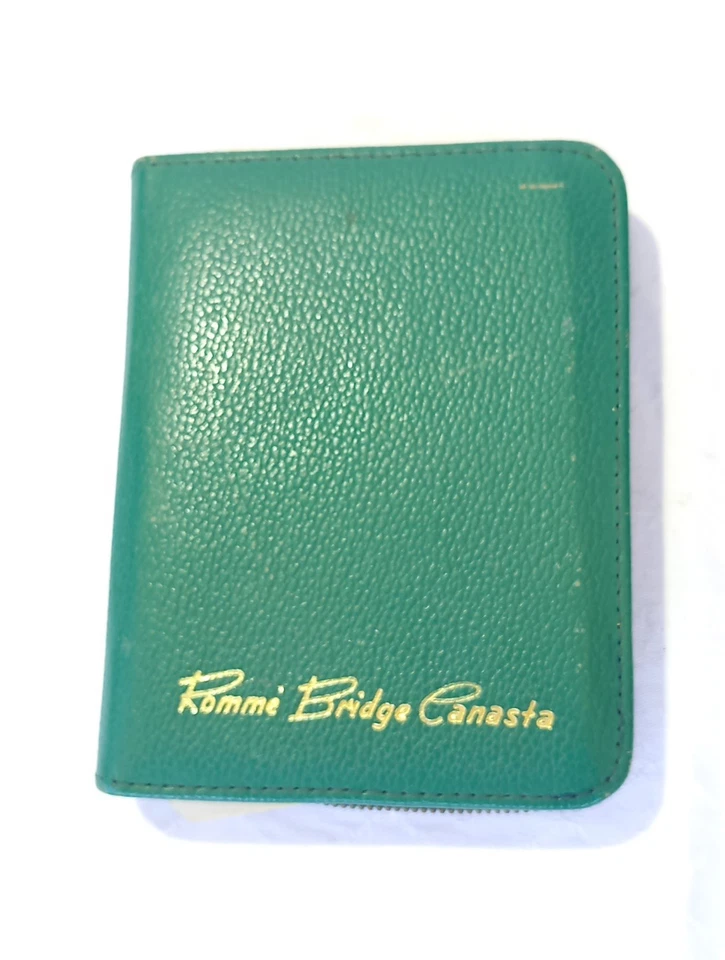 Rommé Canasta Set Etui komplett Vintage Karten Reise Spiel Bridge alt 62  - Bild 1 von 4