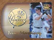 1998 Pacific Tino Martinez / Derek Jeter Team Checklist 10 Die Cut Yankees
