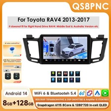 For Toyota RAV4 2013-2017 Car Radio GPS CarPlay BT5.4 DSP Android 8+128GB+360cam