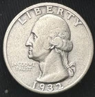 1932 D Washington Quarter - Denver Mint Silver Circulated (KEY DATE)