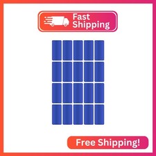 Royal Green Metallic Blue Rectangle Labels, 40 x 19mm, 100 Pack