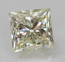 Certified 0.40 Carat H VS2 Princess Natural EARTH MINED Diamond 3.91x3.81mm