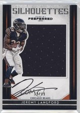 2016 Panini Preferred Silhouettes /49 Jeremy Langford #30 Auto 1o3