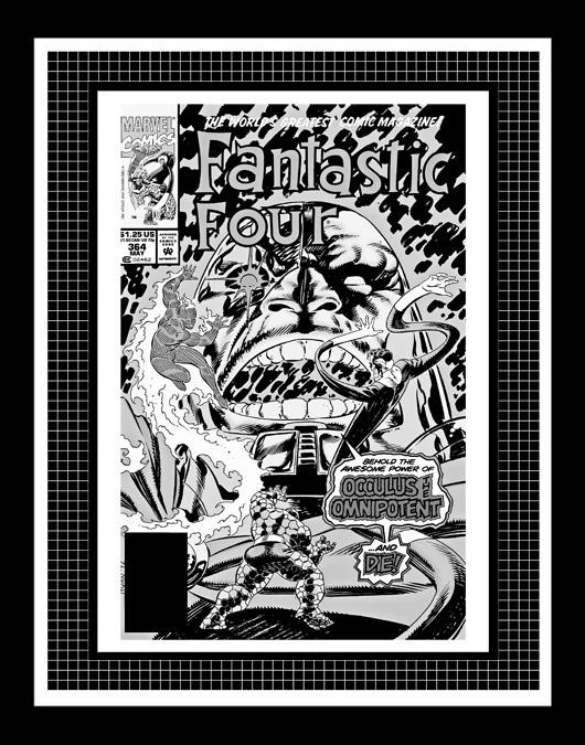 Paul Ryan Fantastic Four #364 Rare Production Art Cover Monotone