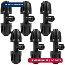 6 Pack 1/2" To 1/4" Drip Irrigation Fittings, 1/2 Inch 1/2" ID x 0.6-0.65" OD