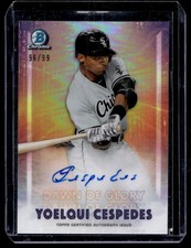 2021 Bowman Chrome Dawn of Glory Autographs Yoelqui Cespedes RC Auto /99 Chicago