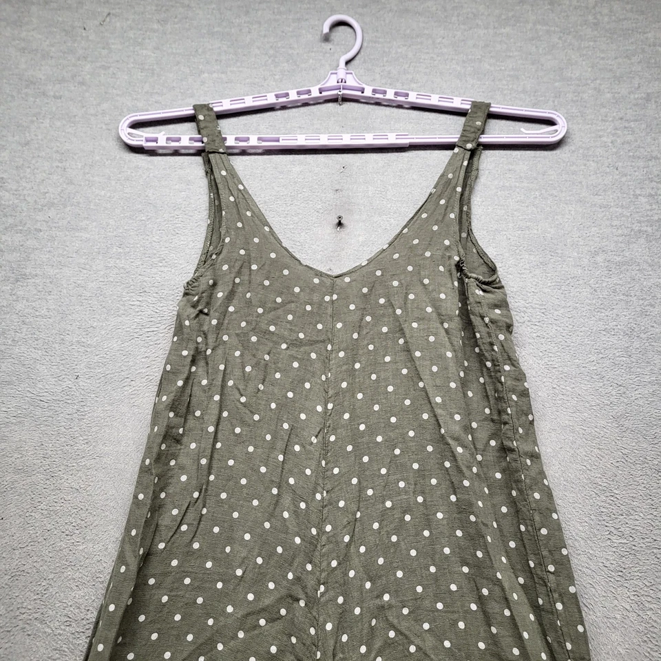 Mono de mujer Martina Innocenti S oliva lunares sin mangas pierna ancha Foto 4 de 4