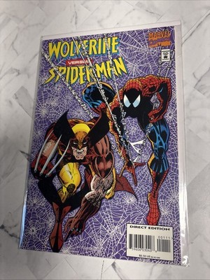 Wolverine vs. Spider-Man #1 (1995) Erik Larsen - White Pages - Double Bagged