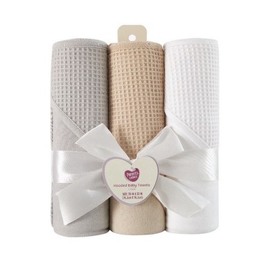 Parent s Choice Hooded Baby Towel 3 Pack Cotton Bath Towels BRAND NEW