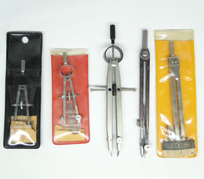 Vintage Jakar EcoBra etc Zeicheninstrumente Kompass technische Technik Werkzeuge