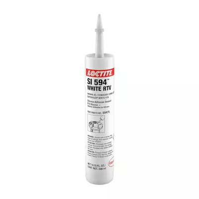 Loctite 193998 Adhesive Sealant, 10 Oz, Cartridge, White, Silicone Base, Si 594