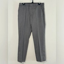 Perry Ellis Men's Size 32x30 Slim Fit Gray Dress Pants/Trousers