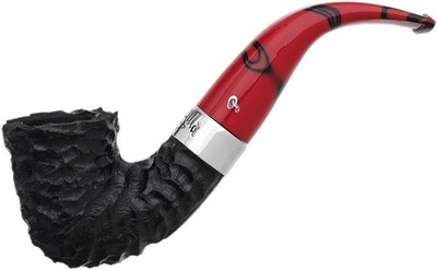 Peterson Dracula Rusticated 05 Bent Dublin Tobacco Pipe Fishtail Stem - 3053K