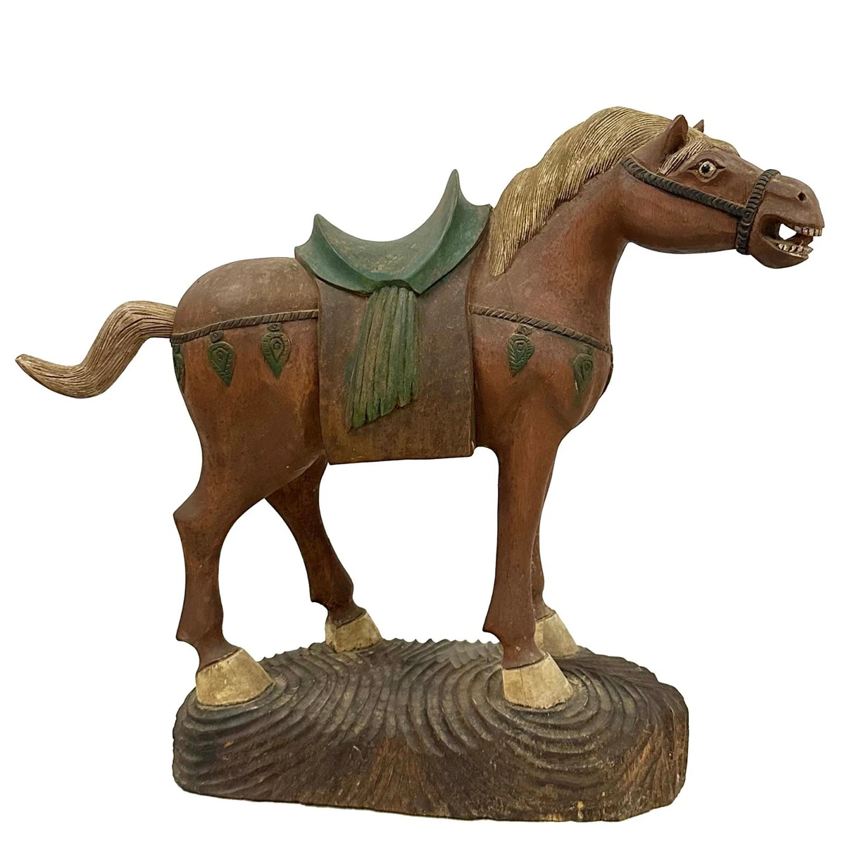 马木制古董原创中国风雕像、雕像| eBay