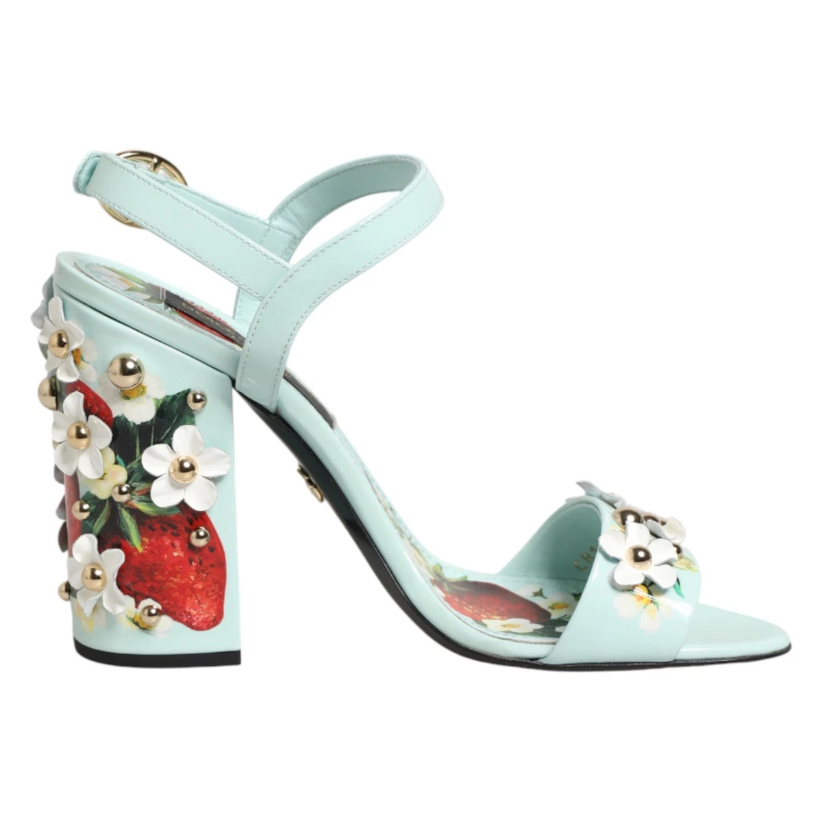 Dolce&Gabbana Floral High (3-3.9 in) Heel Height Sandals for Women