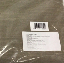 The Company Store Emery Textured Window Panel w/ Cotton Liner-50X108 in.-Taupe