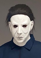 Deluxe Halloween Michael Myers Mask with Hair
