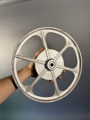 VINTAGE OEM USA DELTA ROCKWELL 14" BAND SAW LOWER WHEEL NON-FERROUS CAST