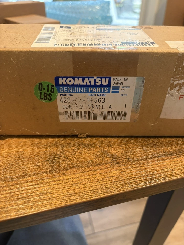 423-07-31563 Panel de control de aire acondicionado para cargadora de ruedas Komatsu WA200 250 320 380 500-6 Foto 2 de 4