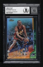 BAS 1998-99 Topps Finest No-Protector Refractor Hersey Hawkins BGS Authentic 3c7