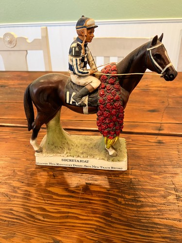 1977 Lionstone Secretariat Kentucky Derby Winner Decanter Vintage Horse Racing