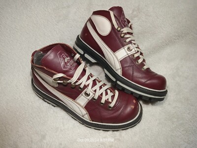 靴 00s PUMA archive long boots shoes y2k Vintage Puma High Knee Y2K Archive Biker Riding Boots Mostro Vibe