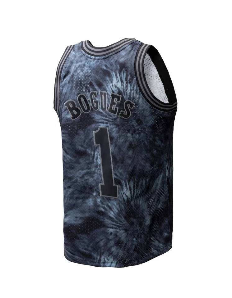 Muggsy Bogues Charlotte Hornets Mitchell & Ness Hardwood Classics 1992 Tie Dye - Image 3 of 4