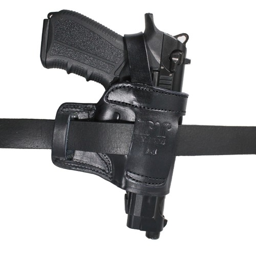Fast Draw Outside The Waist Band OWB Carry Handmade Leather Gun Holster - Picture 45 of 72