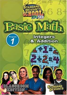 Standard Deviants School Basic Math Program 1  Integers  Addition NEW 1000000292
