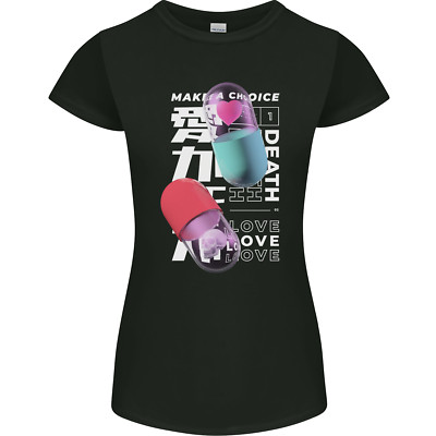 Make A Choice Love Or Death Womens Petite Cut Maglietta