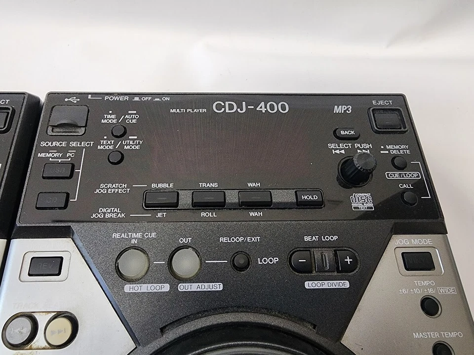 Pioneer DJ CDJ-400 Paar Digital CD Player DJ Plattenspieler CDJ CDJ400 MP3 USB - Bild 4 von 4