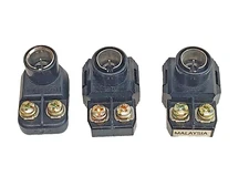 Set of 3 TV  Coax Adapter PUSH ON  Antenna Transformer 300 to 75 Ohm Balanced  