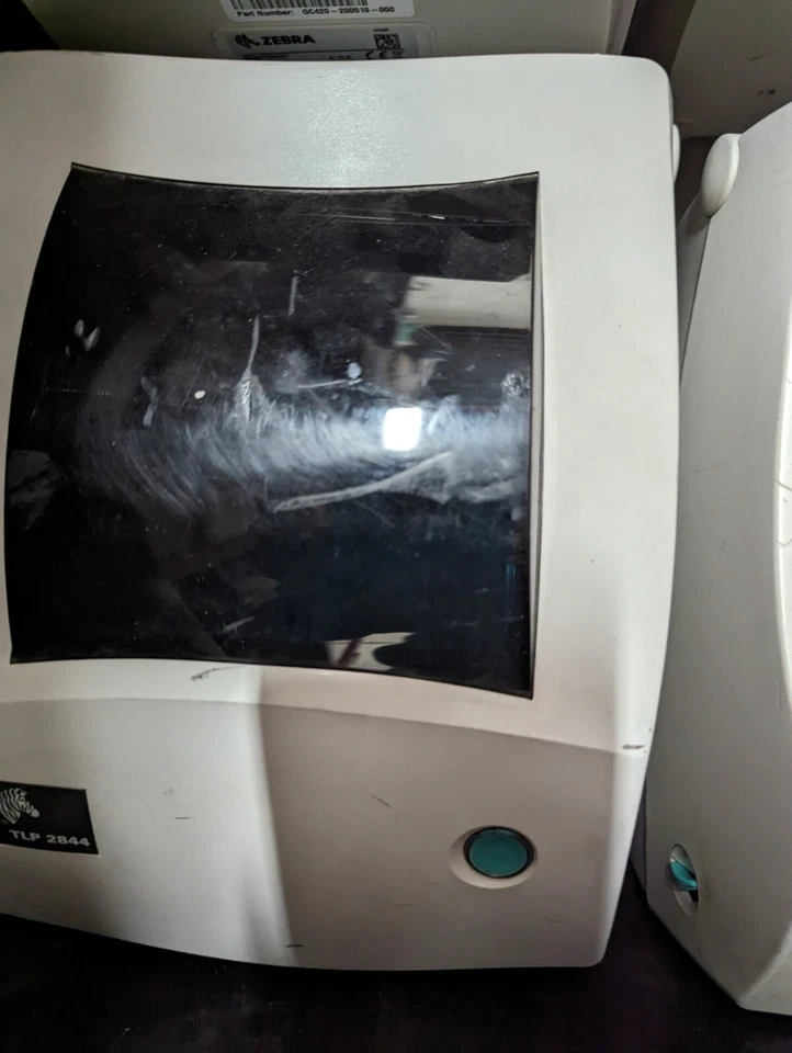 4x Zebra TLP2844 TLP 2844 Thermal Label Barcode Printers (No AC Adapter,AS IS) - - Image 3 of 4