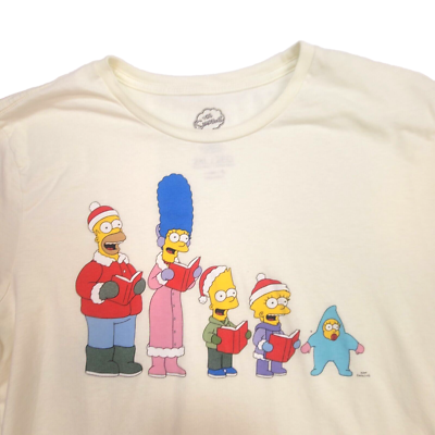 #ad The Simpson T Shirt Men 2XL Light Cotton Crew Neck Short Sleeve Graphic Pullover $4.95