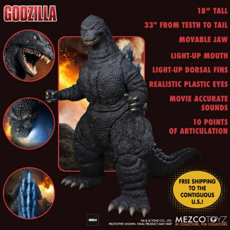 Mezco Toyz Godzilla Ultimate Godzilla figura iluminada 18" monstruos Foto 4 de 4