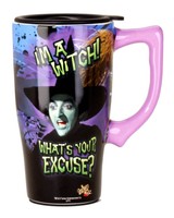 Wizard Of Oz I'm A Witch Travel Mug Purple on sale Wizard Of Oz I'm A Witch Travel Mug Purple on sale