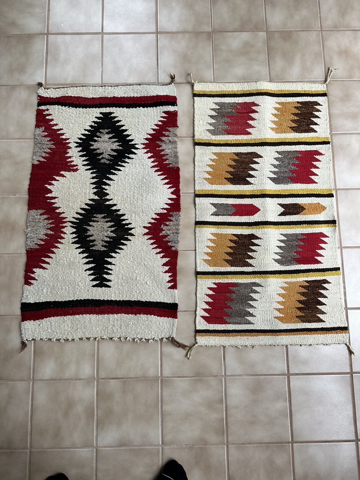 Native American Indian Navajo Ganado Rug Runners Lot of 2 Rugs eBay