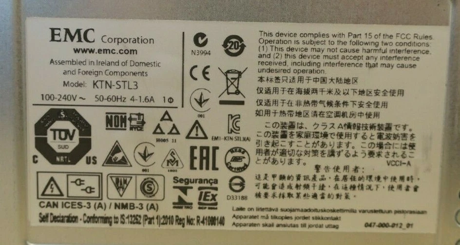 EMC DAE Disk Array Expansion KTN-STL3 8x 3TB 3.5" HDD 2x SAS Controller 2x PSU - Image 4 of 4