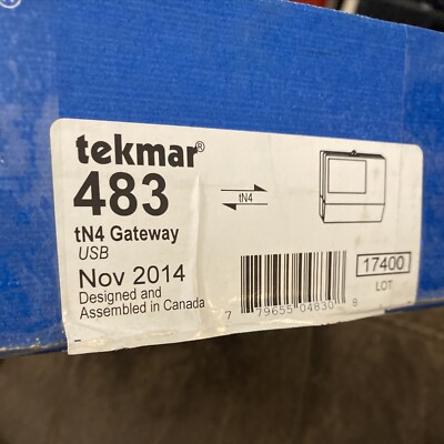 Tekmar 483 / Tekmar tn4 Gateway / USED / WORKS GREAT!!  