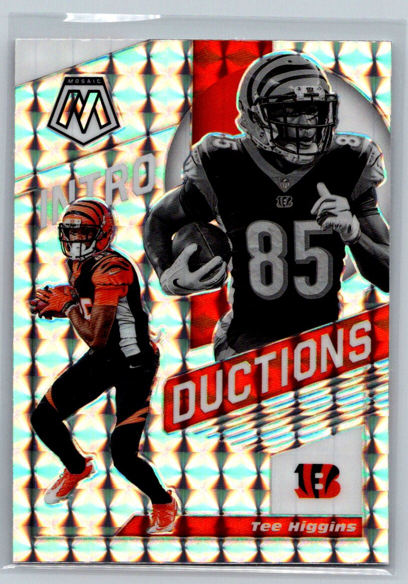 2020 Mosaic Tee Higgins Pink Camo Prizm Rookie RC #213 Bengals TC1849