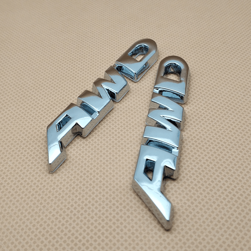 2Pcs Metal Chrome AWD Letters Badge Trunk Fender Silver Car Emblem Sticker Decal - Bild 4 von 6