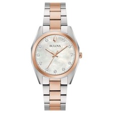 BULOVA OROLOGIO DA DONNA SOLO TEMPO B COLOR CON DIAMANTI Surveyor Donna 98P207