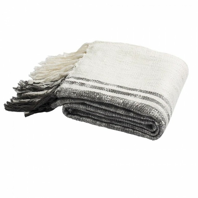 Safavieh Accents Alita Metallic Throw Blanket Gray Soft White For Sale Online Ebay