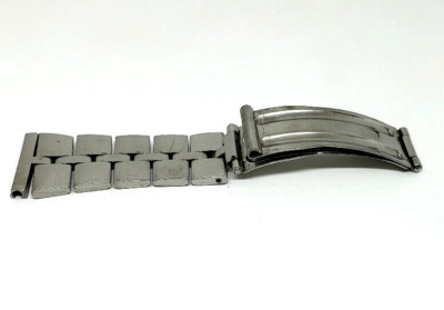 ORIGNAL ARMBAND FÜR SEIKO FISHBONE Z050S CHRONOGRAPH UHR FÜR TEILE/VERLÄNGERUNG