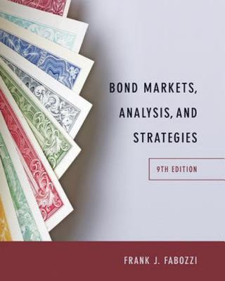 Bond Markets, Analysis, and Strategies by Frank Fabozzi (2014, Hardcover)